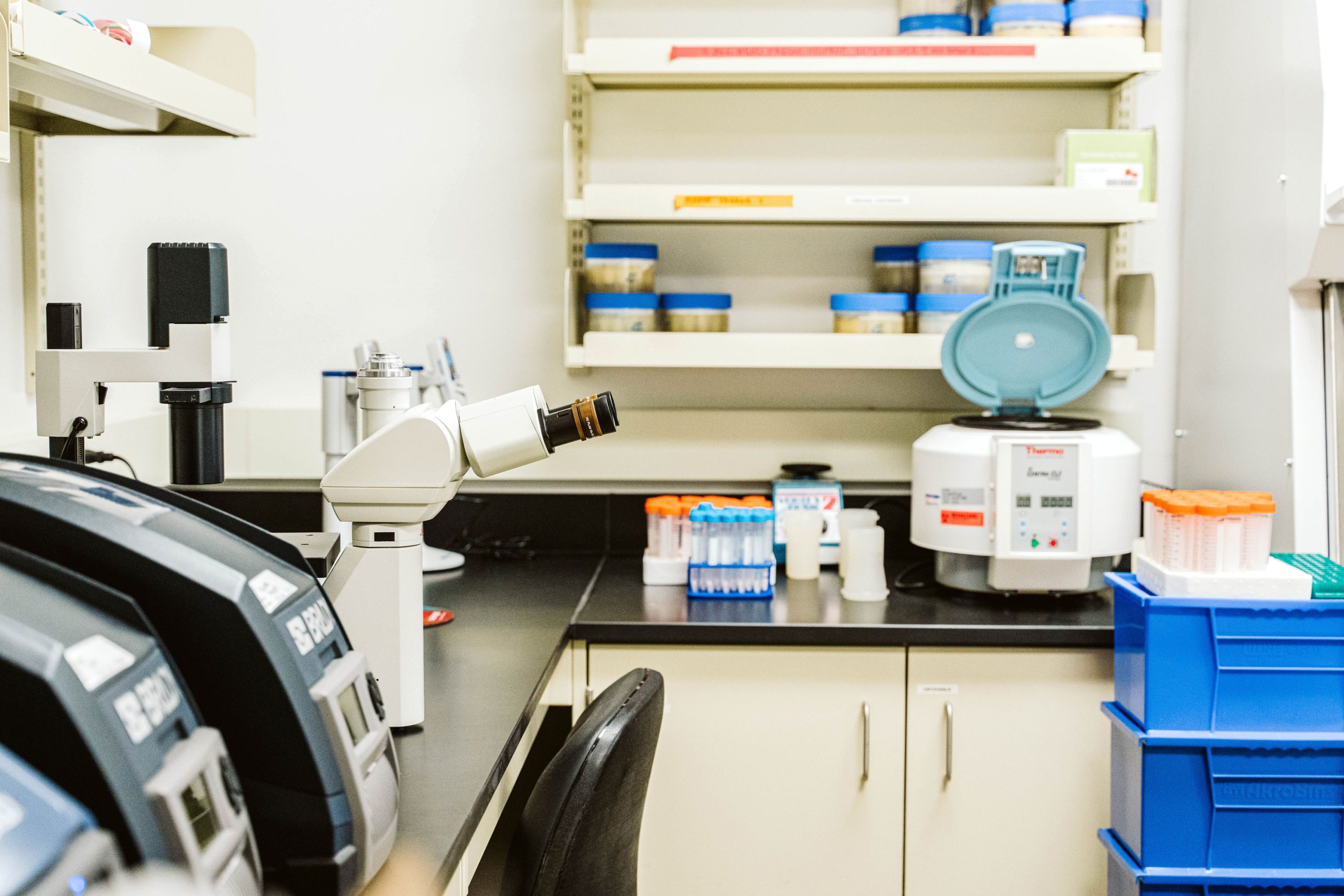 WiCell keeps a clean and tidy laboratory for stem cell testing.