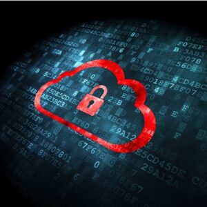 abstract image of a secure file in the cloud